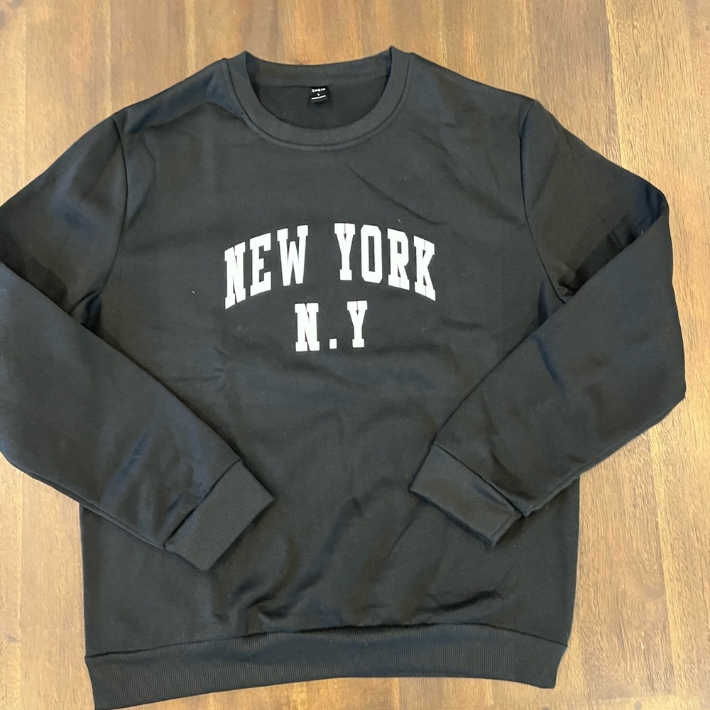 SHEIN  New York N.Y. Men's crewneck Sweatshirt large
